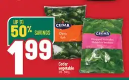 Marché Adonis Cedar vegetable offer