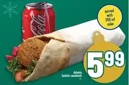 Marché Adonis Adonis falafel sandwich offer