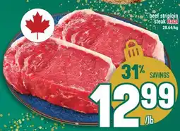 Marché Adonis Beef striploin steak Halal offer