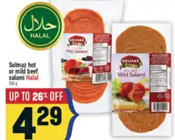 Marché Adonis Solmaz hot or mild beef salami Halal offer