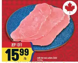 Marché Adonis Milk fed veal cutlets Halal offer