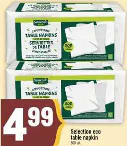 Marché Adonis Selection eco table napkin offer