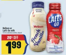 Marché Adonis Neilson or Lait's Go milk offer