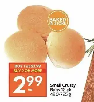 Safeway Small crusty buns offer