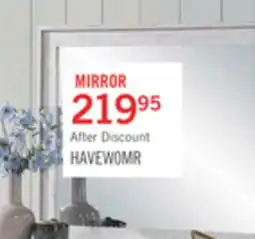 The Brick Haven Bedroom Dresser Mirror - White offer