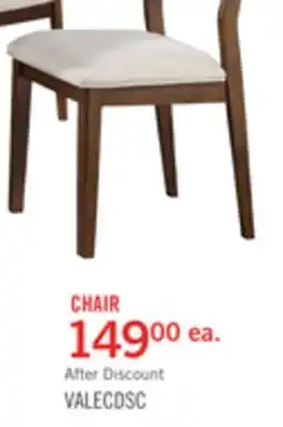 The Brick Vale Dining Chair with Polyester Fabric, Wood, Ladder-back - Brown & Beige offer