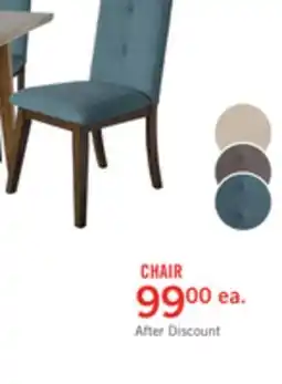 The Brick Chelsea Dining Chair with Linen-Look Fabric - Aqua Blue offer