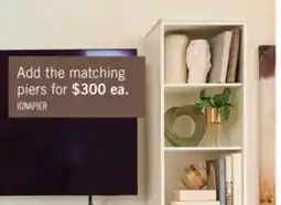 The Brick Ignatius 18.7 Pier with Storage & Cable Management - White offer