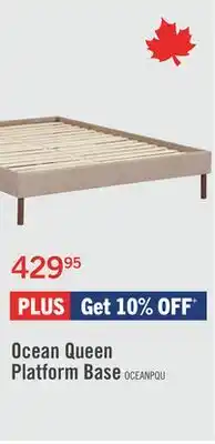 The Brick Ocean Queen Platform Base offer