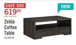 The Brick Zelda 48 Coffee Table with Storage and Shelf Warm Mocha offer