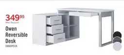 The Brick Owen 55 Reversible Corner Office Desk with 4-Drawers & Cubbies - White offer