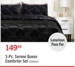 The Brick Serene 3-Piece Full/Queen Comforter Set - Black offer
