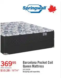The Brick Springwall Barcelona Tight Top Medium Queen Mattress offer