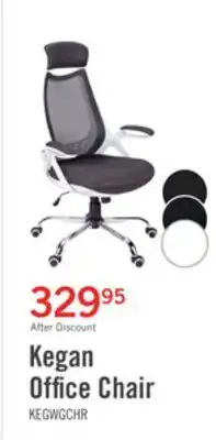 The Brick Kegan 28 Executive Mesh Office Chair - White offer