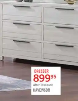 The Brick Haven Bedroom 6-Drawer Dresser, 65W x 39H - White offer