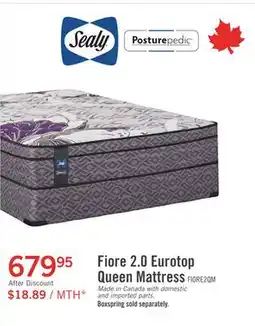 The Brick Sealy Posturepedic Fiore 2.0 Eurotop Queen Mattress offer