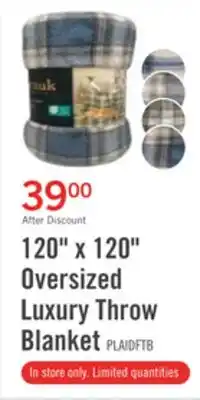 The Brick 120 x 120 Oversized Luxury Throw Blanket offer