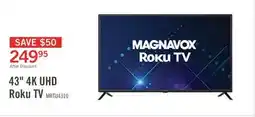 The Brick Magnavox 43 4K Ultra HD Roku Smart TV offer