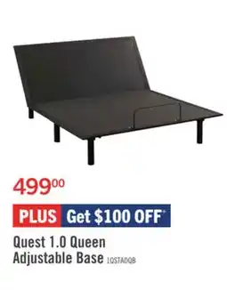 The Brick Quest 1.0 Queen Adjustable Base offer