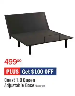 The Brick Quest 1.0 Queen Adjustable Base offer