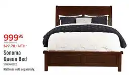The Brick Sonoma Panel Bed with Headboard & Frame, Mango Brown - Queen Size offer