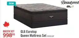 The Brick Beautyrest GL6 Eurotop Medium Queen Mattress Set offer