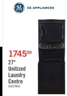 The Brick GE Unitized Electric Spacemaker 4.4 Cu.Ft. Washer and 5.9 Cu.Ft Dryer GUD37ESMMDG offer