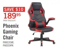 The Brick Phoenix 26.7 Ergonomic Gaming Chair with Lumbar Cushion - Black & Red offer