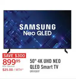 The Brick Samsung 50 QN80F Neo QLED 4K AI Smart TV (QN50QN80FAFXZC) offer