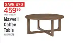 The Brick Maxwell 42 Round Coffee Table - Light Brown Hickory offer