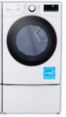 The Brick LG 7.4 Cu. Ft. Smart Electric Dryer - White - Stackable - DLE3600W offer