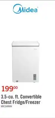The Brick Midea 3.5 Cu. Ft. Convertible Chest Refrigerator-Freezer - MRC04M4CWW offer