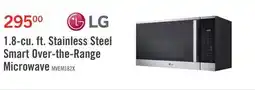 The Brick LG 1.8 Cu. Ft. Smart Over-the-Range Microwave with EasyClean - MVEM1825X offer