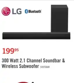 The Brick LG 2.1 CH Bluetooth Dolby Digital Soundbar with Wireless Subwoofer (S40T.DCANLLK) offer
