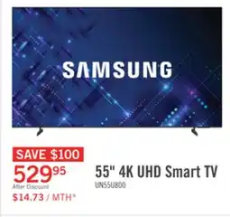 The Brick SAMSUNG 55 U8000 Crystal 4K UHD Smart Tizen OS TV (UN55U8000FFXZC) - 2025 Model offer