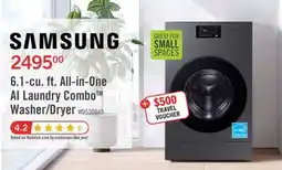 The Brick Samsung Bespoke 6.1 Cu. Ft. All-in-One AI Laundry Combo Washer/Dryer - WD53DBA900HZA1 offer