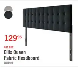 The Brick Ellis Upholstered Headboard in Charcoal Fabric, Button Tufted - Queen Size offer