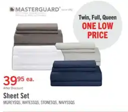 The Brick Masterguard Ultra Advanced 4-Piece Queen Sheet Set - Grey offer