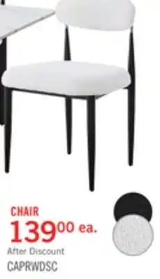 The Brick Kort & Co. Capri Dining Chair with Boucle Fabric & Gold Accent, Metal - White offer