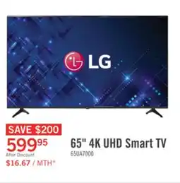 The Brick LG 65 UA7000 4K UHD Smart webOS TV (65UA7000PUB.ACC) 2025 Model offer
