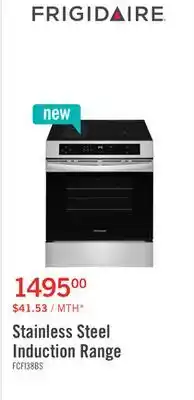 The Brick Frigidaire 5.3 Cu. Ft. Front Control Induction Range with Air Fry Stainless Steel - FCFI308CBS offer