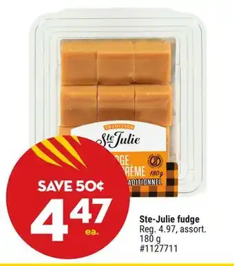 Giant Tiger Ste-Julie fudge offer