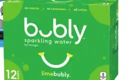 Giant Tiger Bubly Flavoured Sparkling Water offer