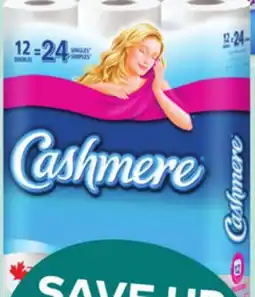 Giant Tiger Cashmere bathroom Tissue offer