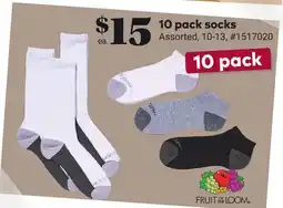 Giant Tiger 10 pack socks offer