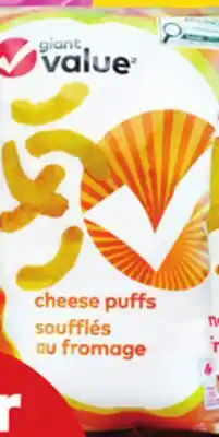 Giant Tiger Giant Value chips and snacks offer