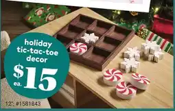 Giant Tiger holiday tic-tac-toe decor offer