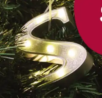 Giant Tiger Light-up monogram ornament offer