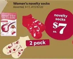 Giant Tiger Women's novelty socks offer