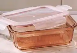 Giant Tiger Set of 2 embossed glass containers offer